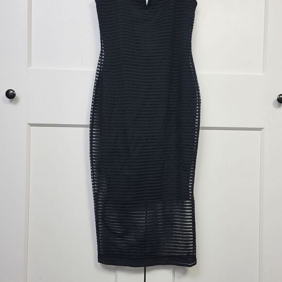 Good American sheer mesh midi dress, size 1 (small) - Picture 7 of 13
